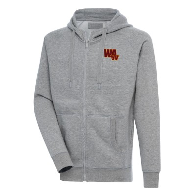 Толстовка на молнии Washington Commanders Antigua Victory - Heather Gray