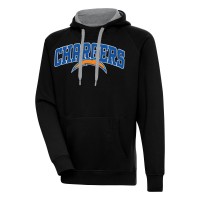 Los Angeles Chargers Antigua Black Victory Pullover Hoodie