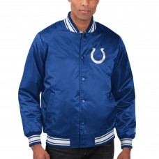 Куртка на кнопках Indianapolis Colts Starter Locker Room Satin Varsity - Royal