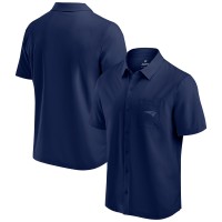 New England Patriots Fanatics Navy Front Office Button-Up Shirt