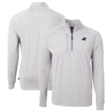 Пуловер Carolina Panthers Cutter & Buck Heather Gray Big & Tall Adapt Eco Knit Top