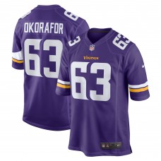 Игровая джерси Chim Okorafor Minnesota Vikings Nike Team Game - Purple