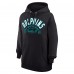 Unisex Miami Dolphins Starter Black Half Ball Team Fleece Pullover Hoodie