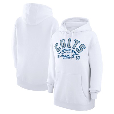 Толстовка Indianapolis Colts Starter Unisex Half Ball Team Fleece - White