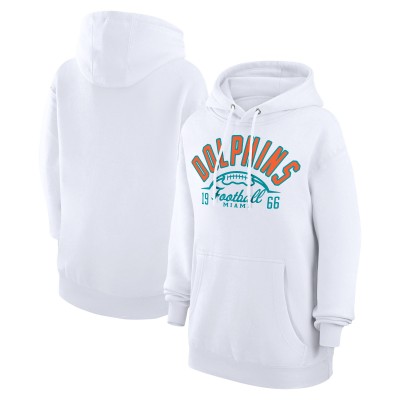 Толстовка Miami Dolphins Starter Unisex Half Ball Team Fleece - White