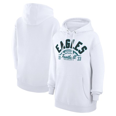 Толстовка Philadelphia Eagles Starter Unisex Half Ball Team Fleece - White