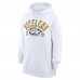Unisex Pittsburgh Steelers Starter White Half Ball Team Fleece Pullover Hoodie