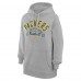 Толстовка Unisex Green Bay Packers Starter Heather Gray Half Ball Team Fleece