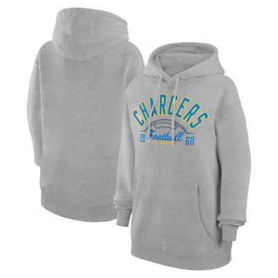 Толстовка Los Angeles Chargers Starter Unisex Half Ball Team Fleece - Heather Gray