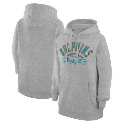 Толстовка Miami Dolphins Starter Unisex Half Ball Team Fleece - Heather Gray