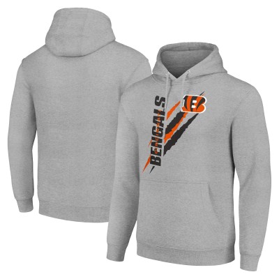 Толстовка Cincinnati Bengals Starter Color Scratch Fleece - Heather Gray