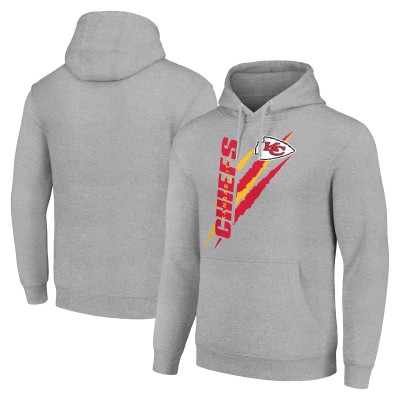Толстовка Kansas City Chiefs Starter Color Scratch Fleece - Heather Gray