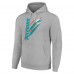 Unisex Miami Dolphins Starter Heather Gray Color Scratch Fleece Pullover Hoodie