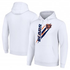Толстовка Chicago Bears Starter Unisex Color Scratch Fleece - White