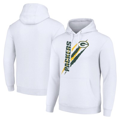 Толстовка Green Bay Packers Starter Unisex Color Scratch Fleece - White