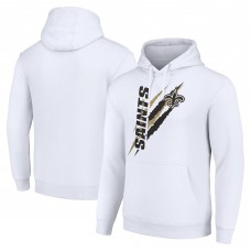 Толстовка Unisex New Orleans Saints Starter White Color Scratch Fleece