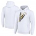 Unisex Pittsburgh Steelers Starter White Color Scratch Fleece Pullover Hoodie