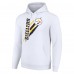 Unisex Pittsburgh Steelers Starter White Color Scratch Fleece Pullover Hoodie