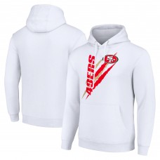 Толстовка San Francisco 49ers Starter Unisex Color Scratch Fleece - White