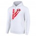 Толстовка San Francisco 49ers Starter Unisex Color Scratch Fleece - White