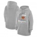 Unisex Cincinnati Bengals Starter Heather Gray Arch Team Fleece Pullover Hoodie