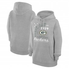 Толстовка Unisex Green Bay Packers Starter Heather Gray Arch Team Fleece