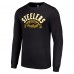 Pittsburgh Steelers Starter Black Half Ball Team Long Sleeve T-Shirt