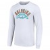 Футболка с длинным рукавом Miami Dolphins Starter Half Ball Team - White