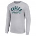 Футболка с длинным рукавом Philadelphia Eagles Starter Half Ball Team - Heather Gray