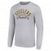 Pittsburgh Steelers Starter Heather Gray Half Ball Team Long Sleeve T-Shirt