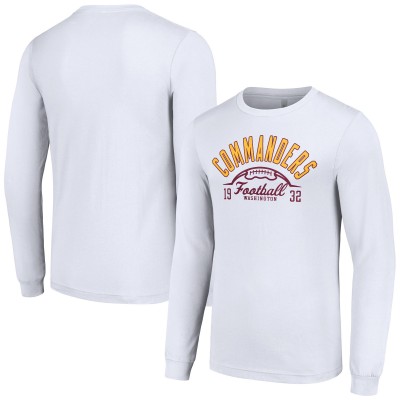 Футболка с длинным рукавом Washington Commanders Starter Half Ball Team - White
