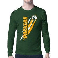 Футболка с длинным рукавом Green Bay Packers Starter Green Color Scratch