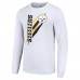 Pittsburgh Steelers Starter White Color Scratch Long Sleeve T-Shirt