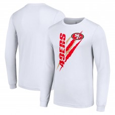 Футболка с длинным рукавом San Francisco 49ers Starter Color Scratch - White