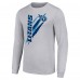 Футболка с длинным рукавом Tennessee Titans Starter Color Scratch - Heather Gray