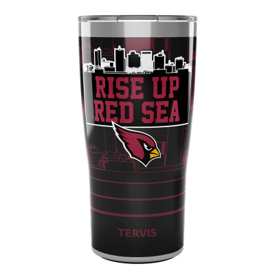 Термос Arizona Cardinals Tervis 20oz. Rise Up Red Sea Slider Lid Stainless Steel