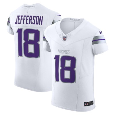 Minnesota Vikings Justin Jefferson Nike White Alternate Vapor F.U.S.E. Elite Player Jersey