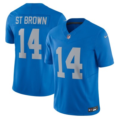 Игровая джерси Amon-Ra St. Brown Detroit Lions Nike Vapor F.U.S.E. Alternate Limited - Blue