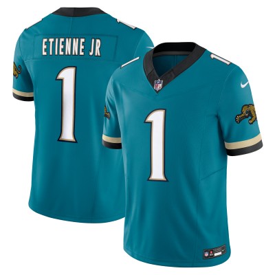 Игровая джерси Travis Etienne Jacksonville Jaguars Nike Prowler Throwback Vapor F.U.S.E. Limited - Teal