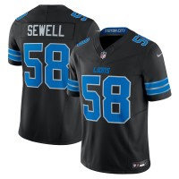Игровая джерси Detroit Lions Penei Sewell Nike Black Vapor F.U.S.E. Alternate Limited