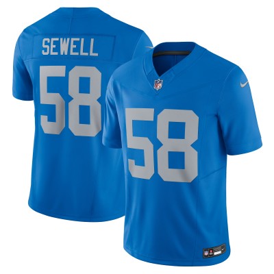 Игровая джерси Penei Sewell Detroit Lions Nike Vapor F.U.S.E. Alternate Limited - Blue