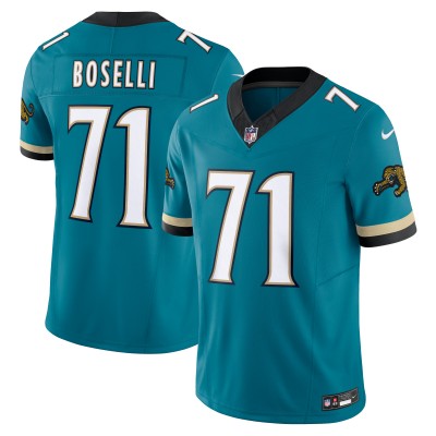 Игровая джерси Tony Boselli Jacksonville Jaguars Nike Prowler Throwback Vapor F.U.S.E. Limited Retired Player - Teal