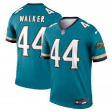 Игровая джерси Travon Walker Jacksonville Jaguars Nike Prowler Throwback Legend - Teal