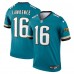 Игровая джерси Trevor Lawrence Jacksonville Jaguars Nike Prowler Throwback Legend - Teal