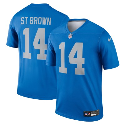 Amon-Ra St. Brown Detroit Lions Nike Alternate Legend Player Performance Top - Blue