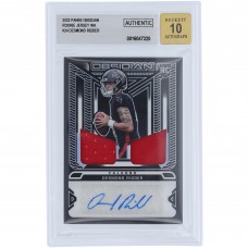 Desmond Ridder Atlanta Falcons Autographed 2022 Panini Obsidian Dual Relic #RJI-DRI #129/175 BGS Authenticated Auto 10 Rookie Card