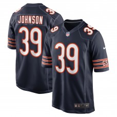 Игровая джерси Quindell Johnson Chicago Bears Nike Team Game -  Navy