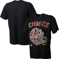 Kansas City Chiefs Distortedd Black LEADERS T-Shirt