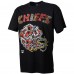 Kansas City Chiefs Distortedd Black LEADERS T-Shirt