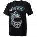 New York Jets Distortedd Black LEADERS T-Shirt